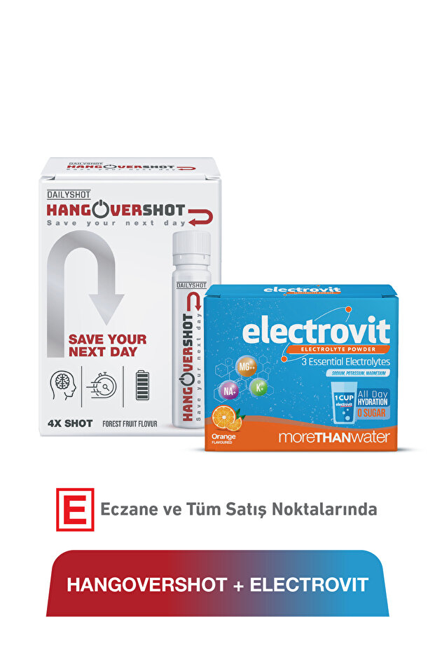 Hangover 4 Shot &Electrovit Orange