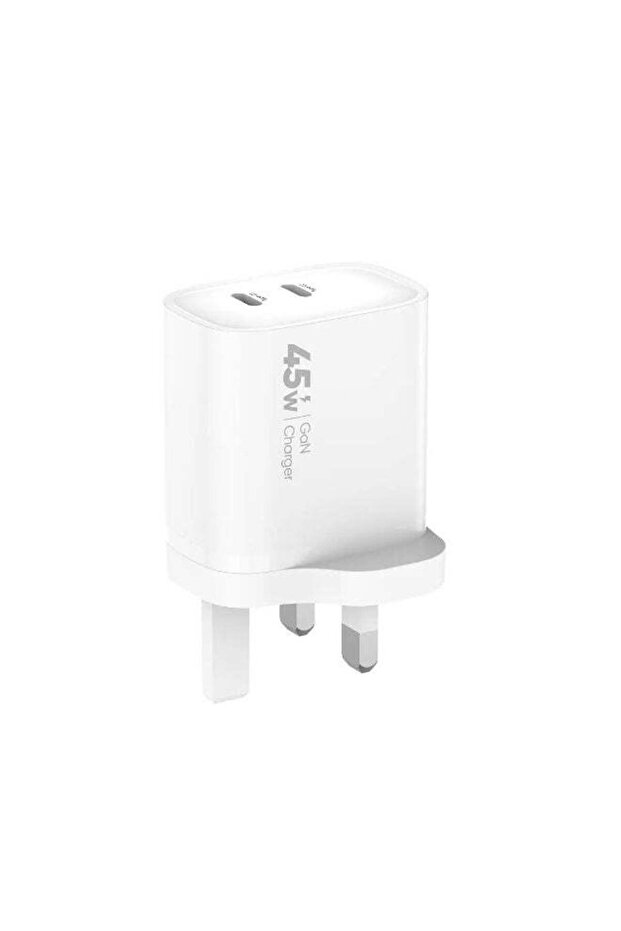 PLB161 GaN Dual Type-C Fast Charger – Compact & Powerful