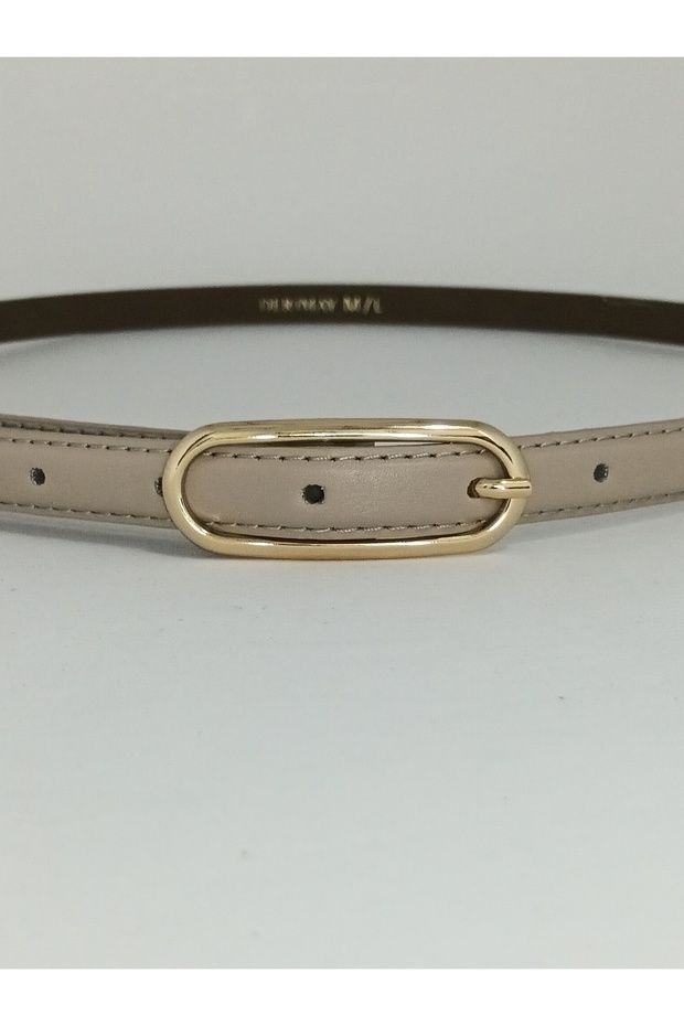 Elegantly Designed 1.5cm Thin Gold Buckle Curved Body Belt for Women, Compatible with Pants, Jackets, Dresses, and Shirts.