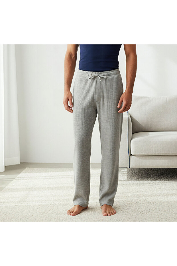 Men Ribbed Pyjama with Pockets
