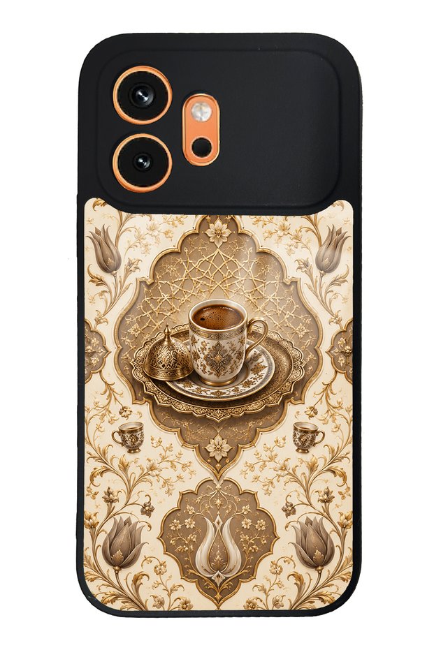 Honor 600 Ivory Ottoman Coffee Design Glossy Phone Case