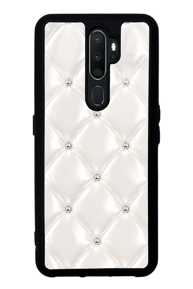Oppo A5 2020 Ivory Diamond Cushion Design Glossy Phone Case