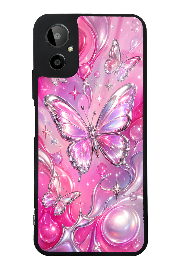 Gm 23 Se Pink Prism Butterfly Design Glossy Phone Case