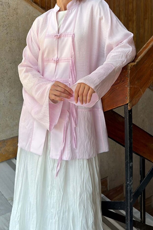Pink Miyori Voile Linen Tunic