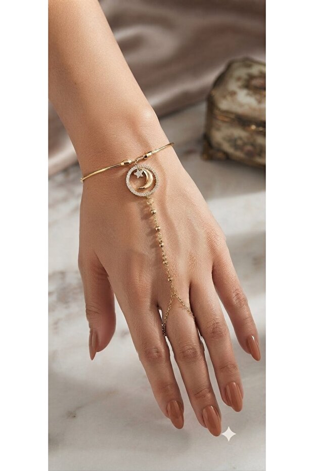 Steel Moon Star Model Shahmeran Bracelet