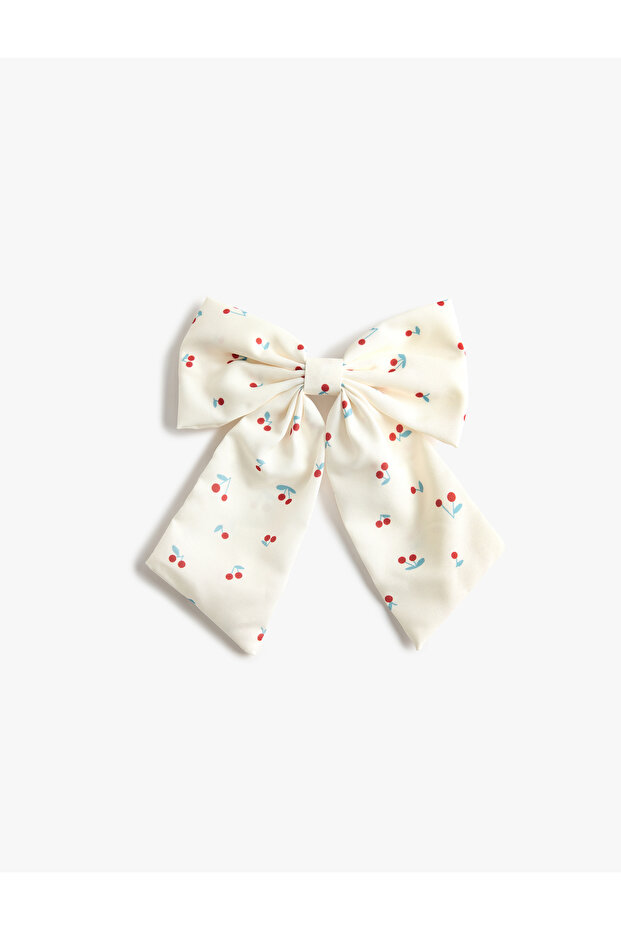 Cherry Patterned Clip Bow Buckle
