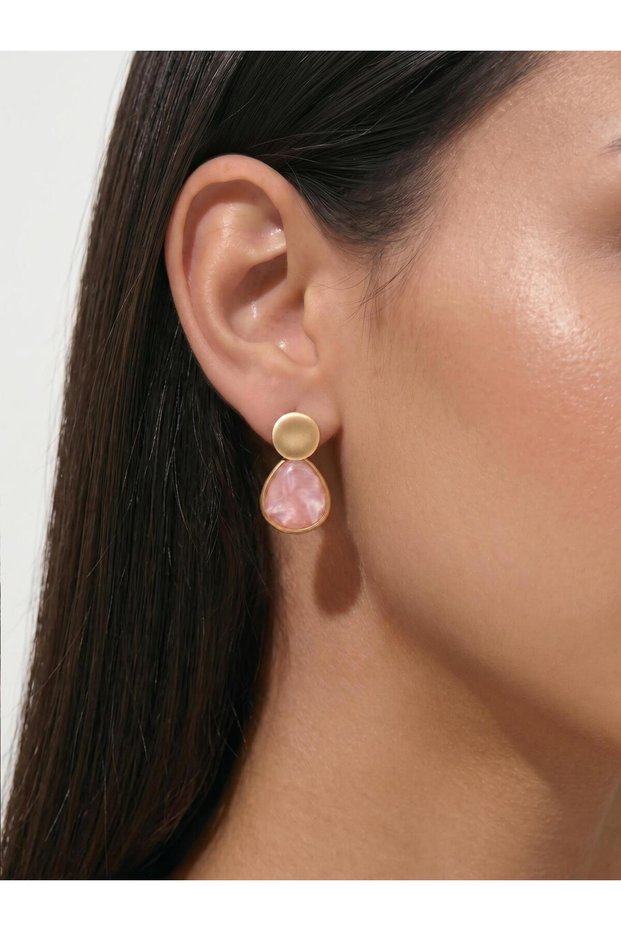 Resin Ear Jacket Küpe
