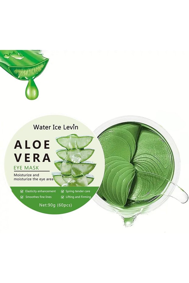 Aloe Vera Collagen Crystal Eye Mask,30 Pairs,Moisturizing and Tightening Eye Treatment Patch
