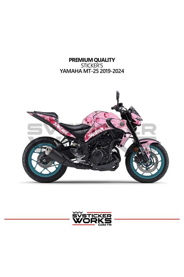 Yamaha Mt25 2019-2024 Fairing Sticker Sakura Motor Fairing Model Ready Kit High Quality