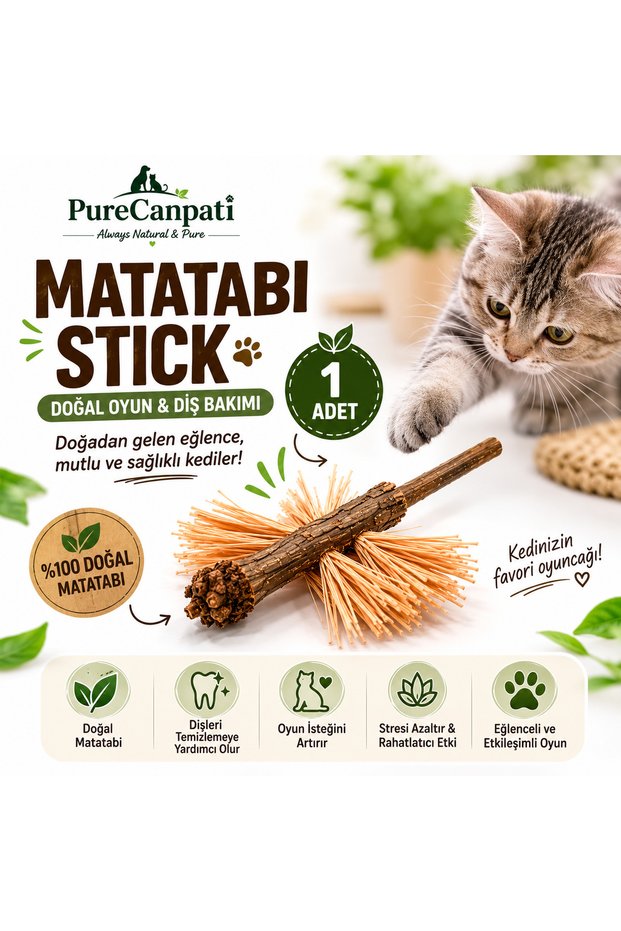 Matatabi Stick 1 Piece | Raffia Fiber Natural Cat Toy and Chew Stick