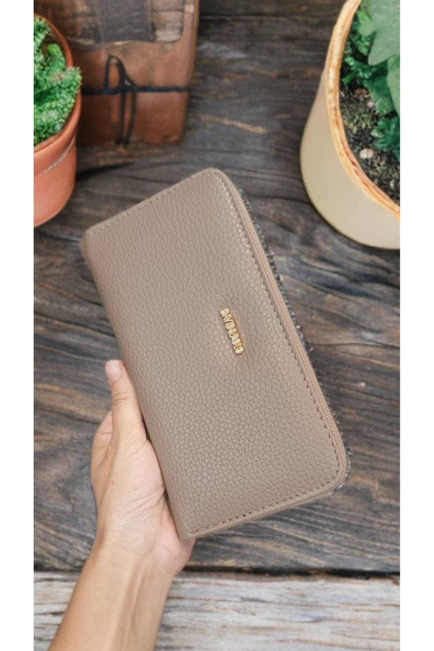 Women's Mink Large Size Wallet with 5 Card Holders and Phone Compartment