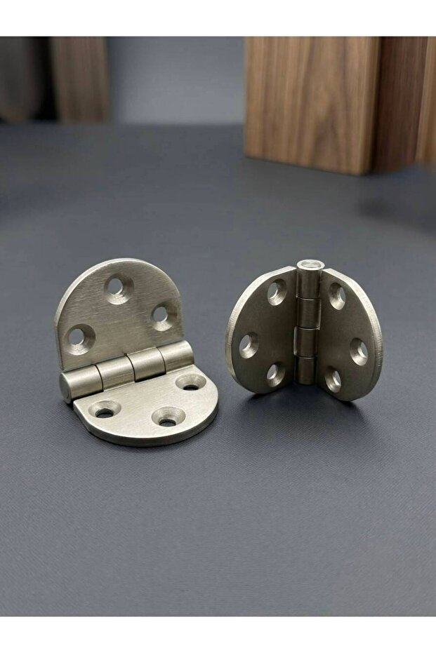 Oval Table Hinge 4cm Satin 2-Pack