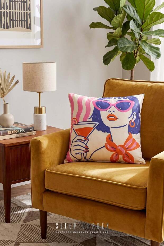Holiday Mode Design Decorative Throw Pillow Cover | Modern Home Decor 43X43