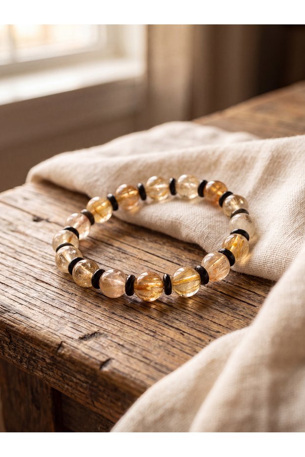 Sitrin - Golden Obsidian Natural Stone Bracelet (8 mm)