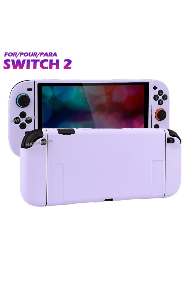 PURPLE 10 Colors TPU Detachable Protective Cover for Switch 2 Handle Protective Case for Switch2 Ant