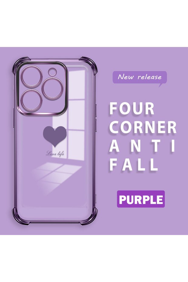 Infinix Smart 8/8 Pro Compatible Transparent Back Four Corners Reinforced Impact Protection Silicone Case