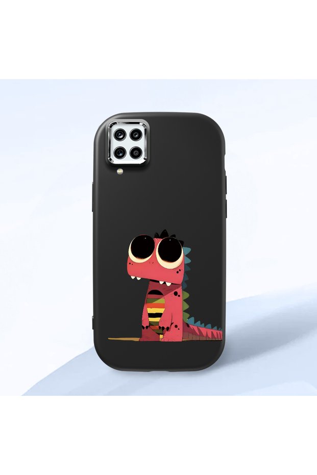 Black Silicone Case with Shock-Absorbing Camera Protections Compatible with Samsung Galaxy A12/M12