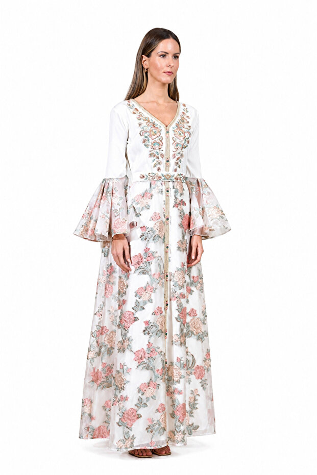 Off White Moroccan Kaftan – ELM M 666
