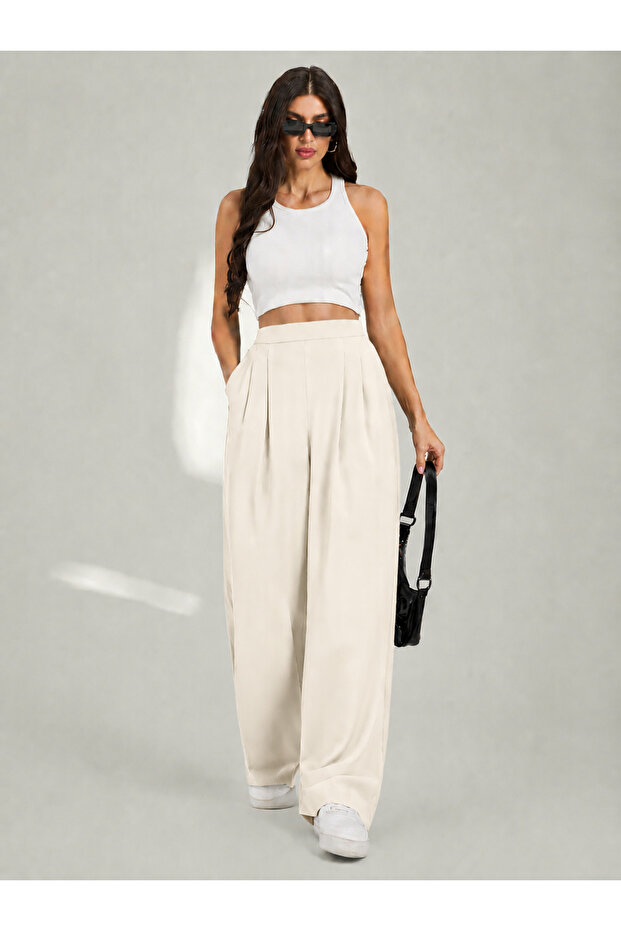 Women's High Waist Wide Leg Palazzo Pants Comfortable Stylish Casual