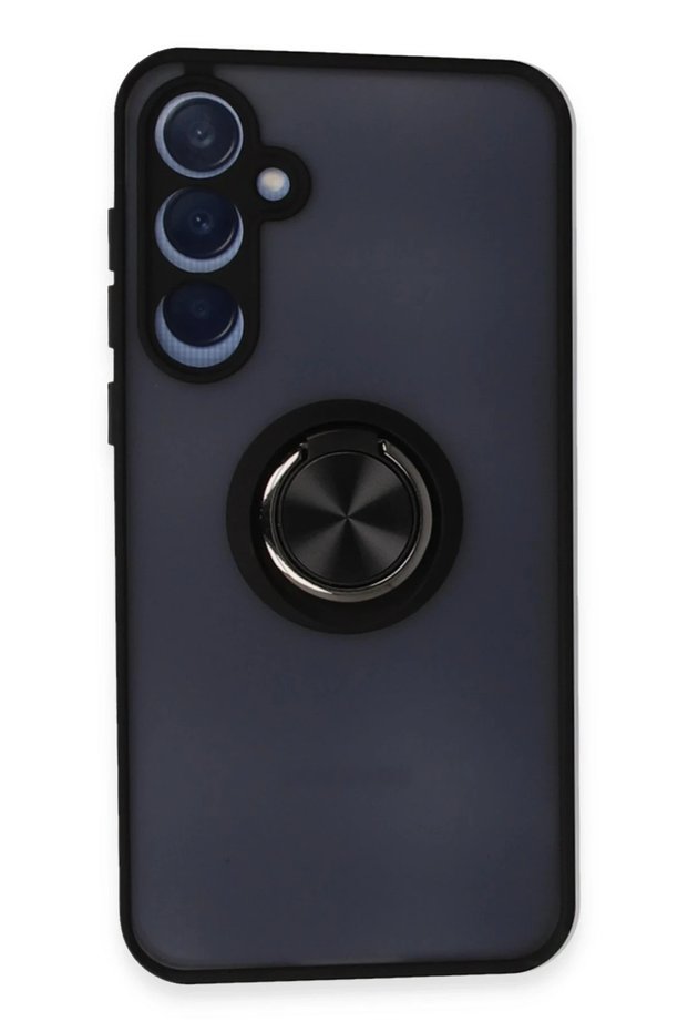 Aconcept Galaxy A25 5g Case Montreal Silicone Cover with Ring (100825) - Black