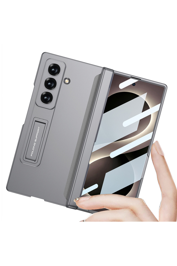 Samsung Galaxy Z Fold 8 Ultra Case with Stand 360 Protection M-Magnet Strong Magnet Anti-Fingerprint Cover
