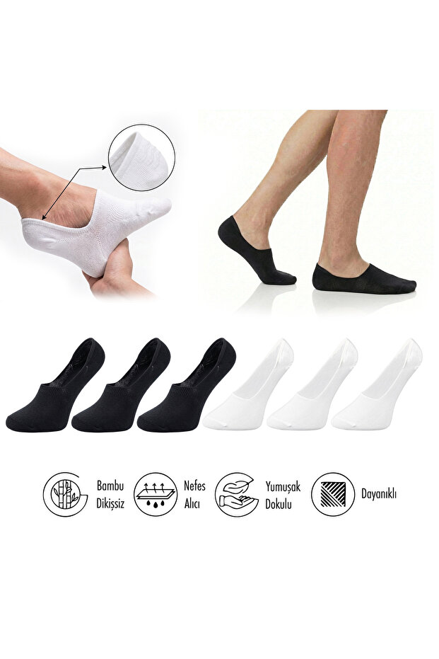 Pure Bamboo Summer Men's Babet Flat Short Socks Seamless Premium Gift Boxed 7-Piece Softaura Series L5952Aznp