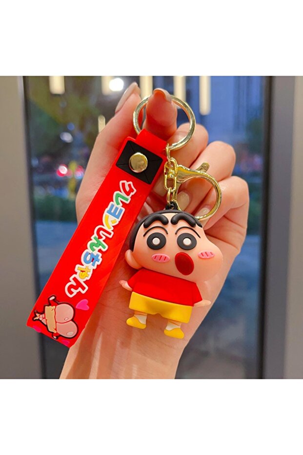 Nohara Shinnosuke Crayon Shin-chan Nohara Shinnosuke Shiro Waniyama San Creative Cartoon Keychain Se