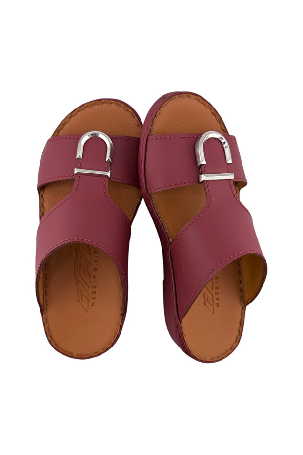 ( NB-2029 ) Handmade Arabic Boy's Slippers | Arabic Sandals For Boys & Kids | Full Leather