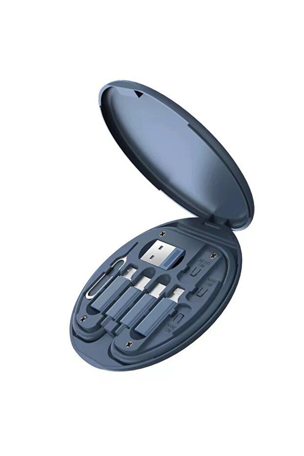 Sn06 3in1 cable and card organizer - blue