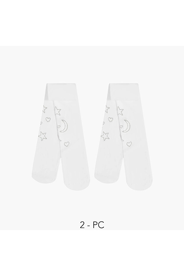 Pack of 2 Girls Tights