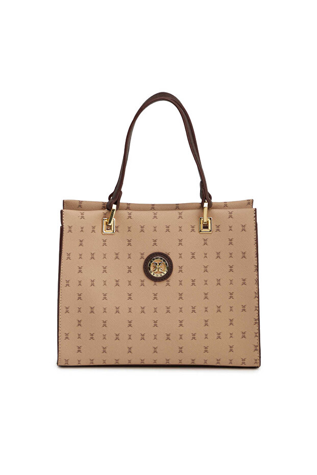 Brown Print Women's Shoulder Bag - S26Y1Pr09201-T2E