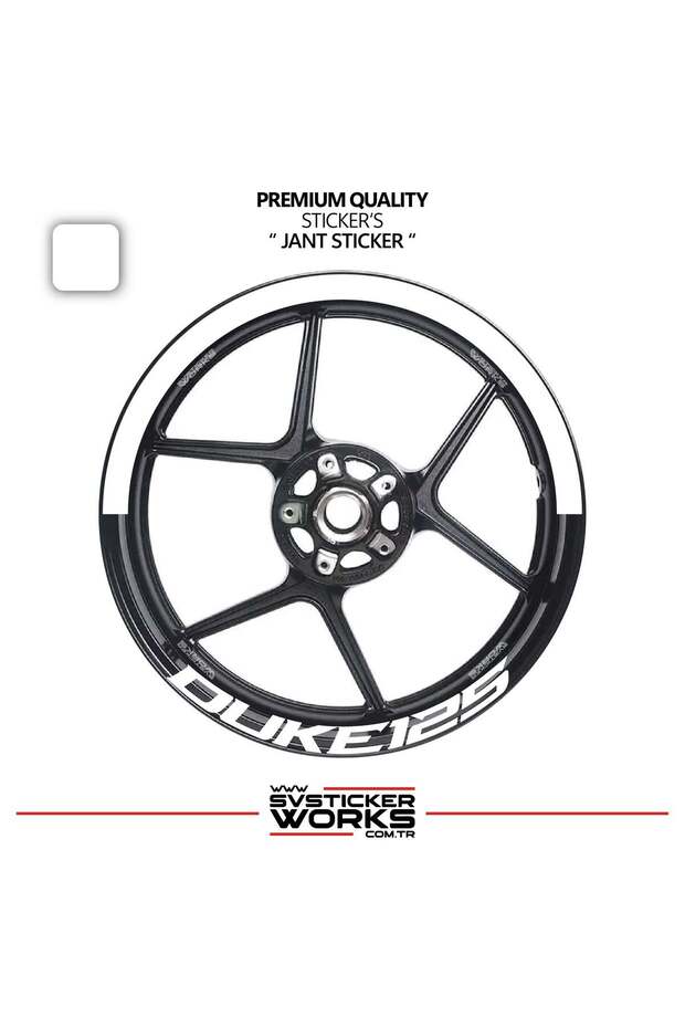 Ktm Duke 125 Wheel Rim Strip – Half Rim Cover & Duke 125 Lettering Sticker Set