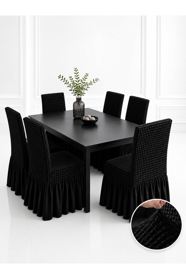 Huse Elastice pentru Scaune – Set 6 Bucăți, Universale