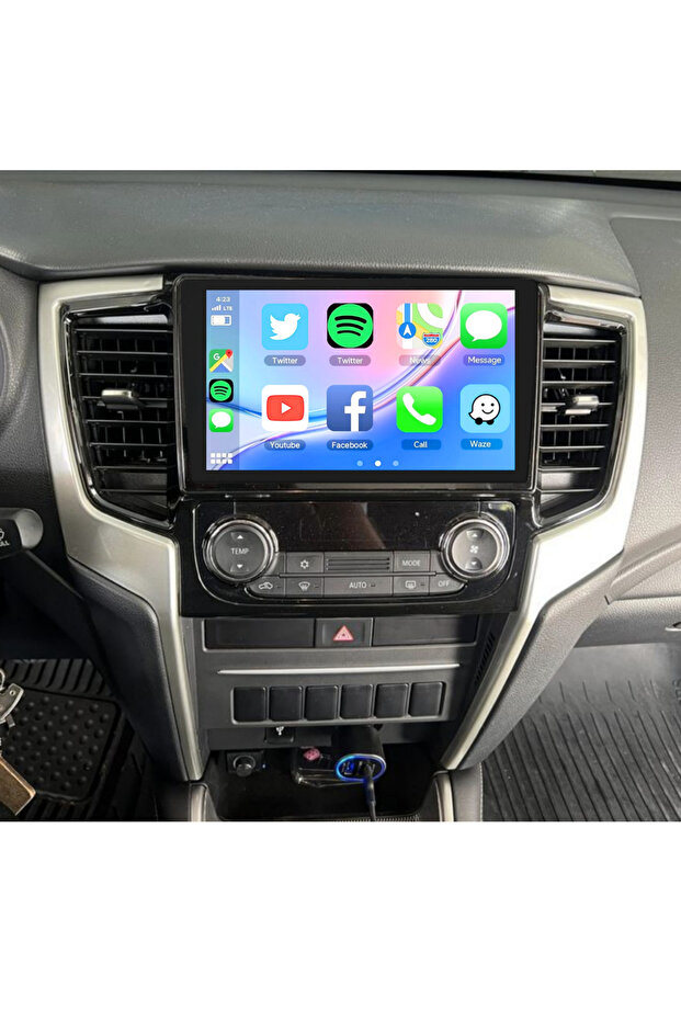 Mitsubishi l200 android screen model 2020-2023,6gb ram 128 gb rom wireless carplay android auto wifi maps youtube etc