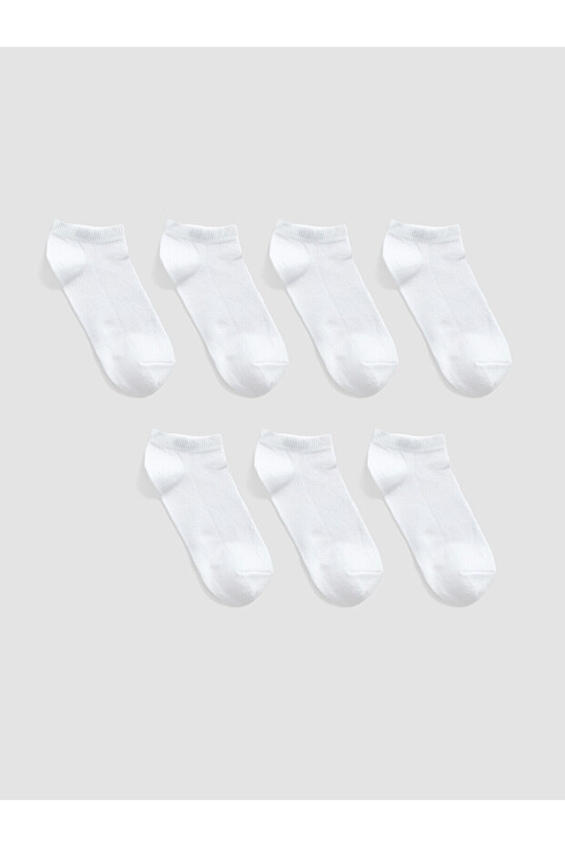 Alita City Lcw Kids White Plain Girls' Booties Socks with a Difference