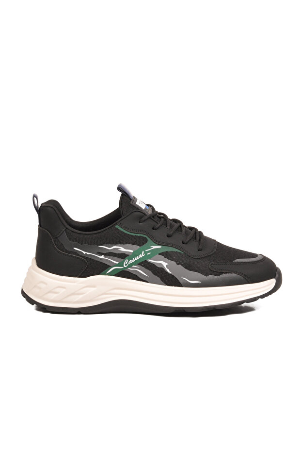 Men's Memory Foam Lightweight Flexible Sole Black Casual Sports Shoes Sneaker E275 m