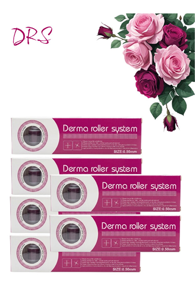 6 Pieces Derma Roller System 0.50mm