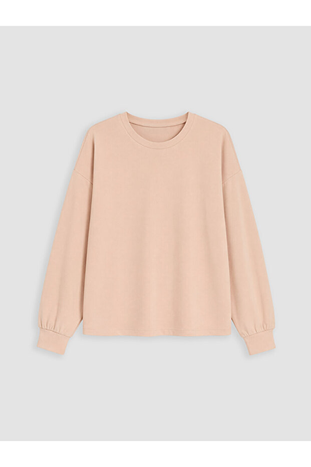 Brown Oversize Soft Touch Women's Sweatshirt