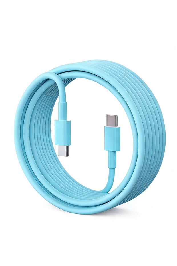 2m 1pcs Blue USB C to Type C Multi Color Cable PD Fast Charging Data Cable For Phone15 Huawei Samsun