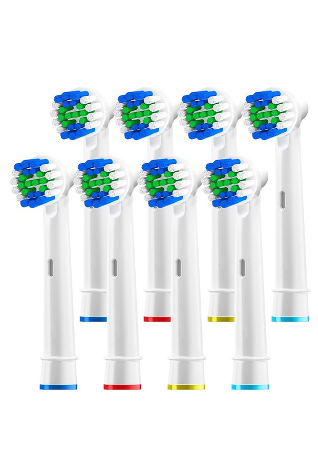 White-8 Pcs 4-8-12-20pk Replacement Brush Heads Compatible with Oral B Electric Toothbrush, Toothbru