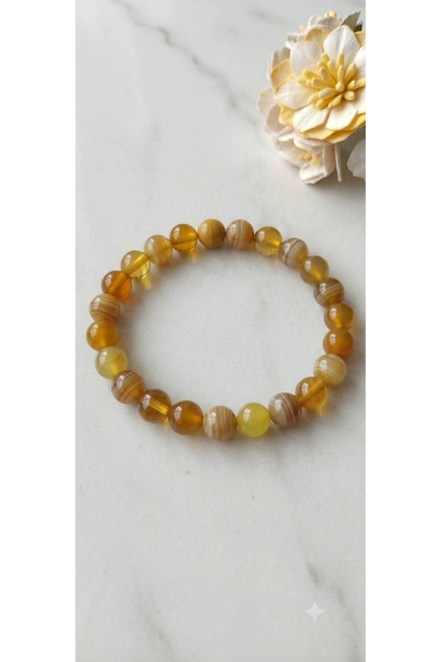 Yellow Agate Stone Bracelet