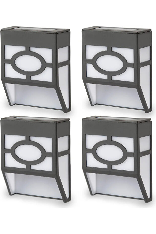 Outdoor LED spotlights, 4-pack fence lights, energy-saving wall lights, weatherproof and splashproof.