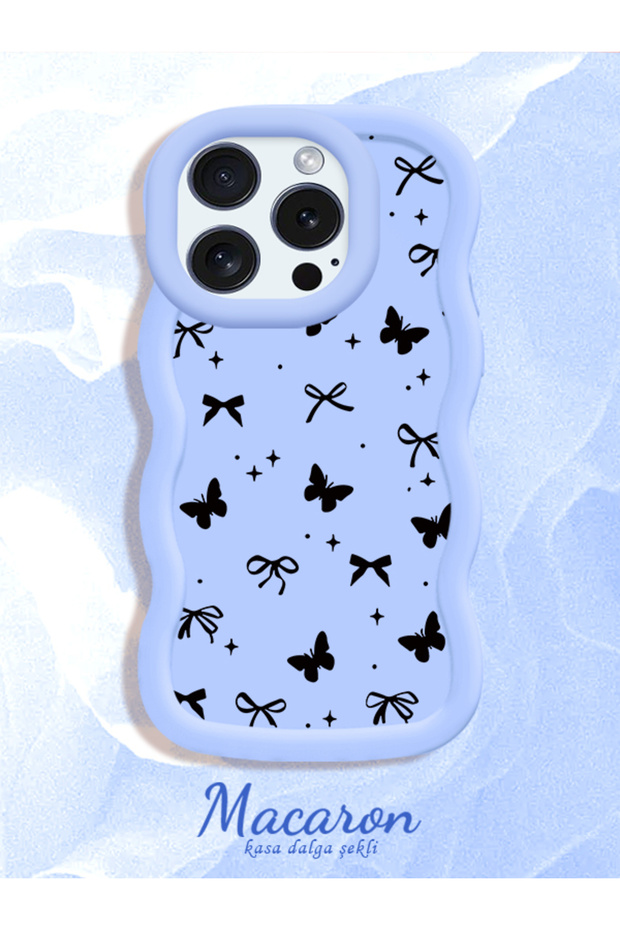 iPhone 16 Pro Compatible Thin Butterfly Bow Printed Soft Structure Daily Use Phone Case