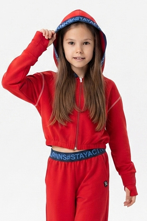 Movy Hooded Girls' Sweatshirt