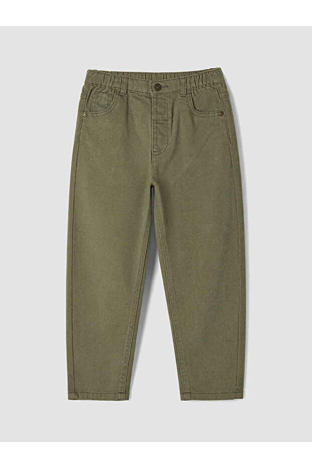 Lcw Kids Khaki Regular Fit Boys Gabardine Trousers