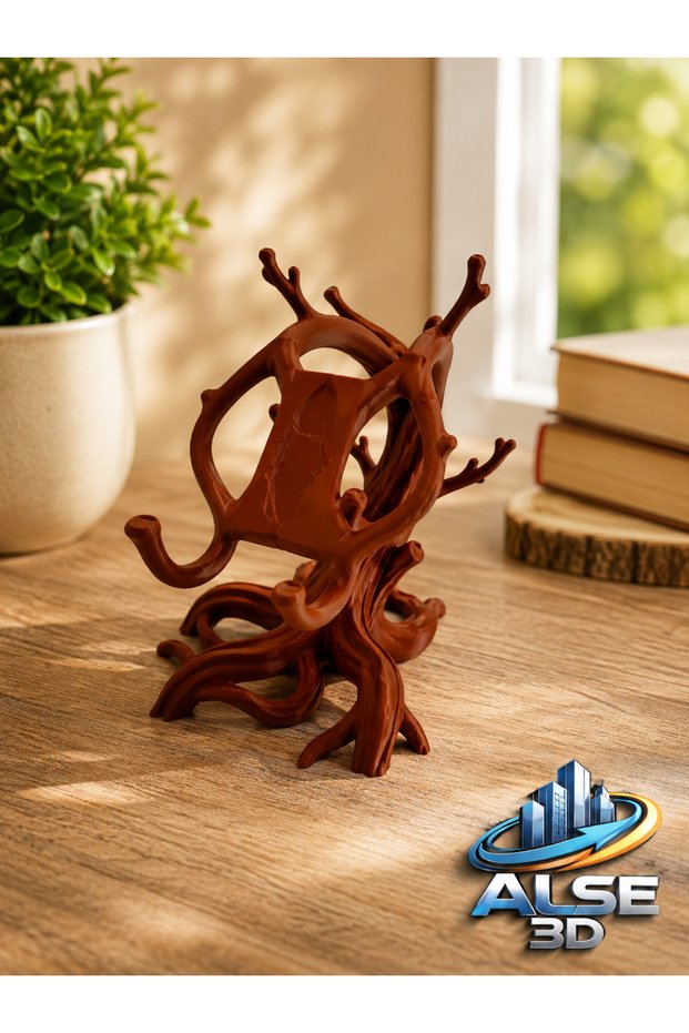 Nature-Inspired Decorative Phone Stand | 3D Printing