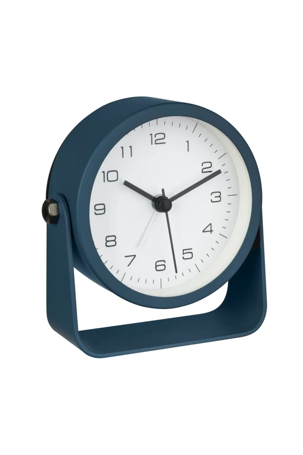Alarm clock for students, silent table clock, battery-operated, simple quartz table clock