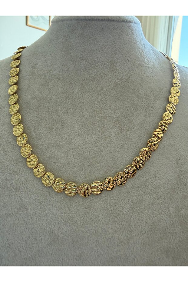 Saaden Pullu Self-Patterned Gold Necklace
