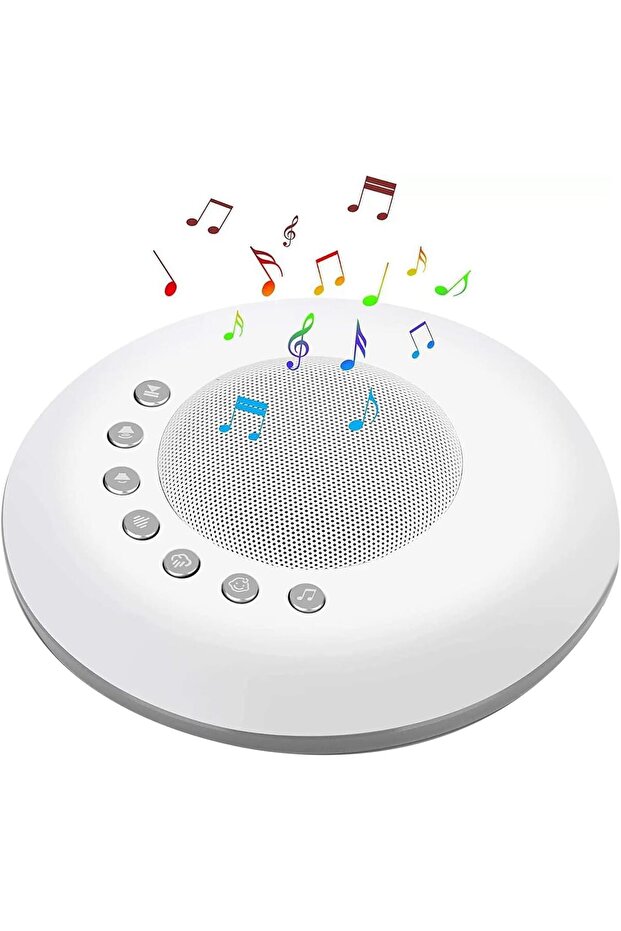 Baby white noise generator with light, 28 soothing sounds, USB interface, sleep aid for babies and adults, easy to use.