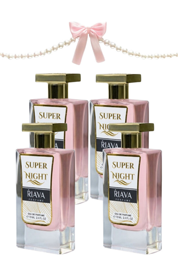4 قطع عطر سوبر نايت 70 مل